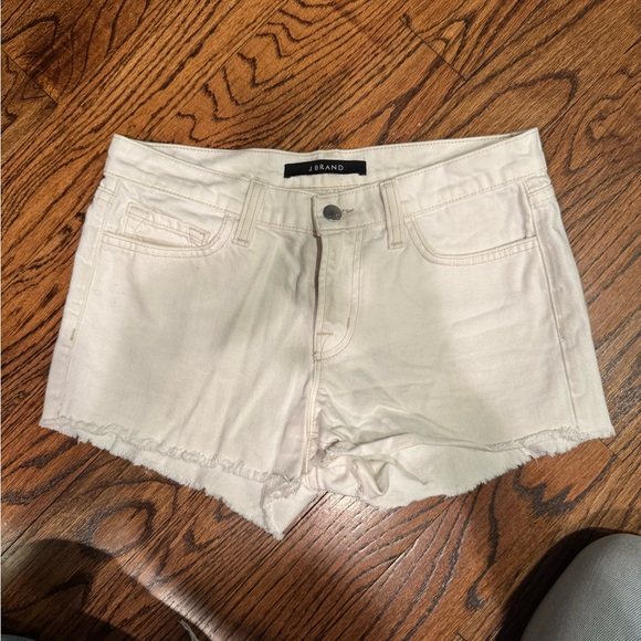 J Brand Women's white Denim Shorts stretch denim size 25 - Picture 1 of 5
